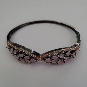 Openwork AD Cuff Bracelet.